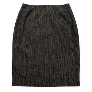 VTG Herringbone Pencil Skirt- Dark Gray | Signature by Larry Levine (8)
